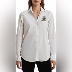 Beaded Logo Button-Up Shirt
Lauren Ralph Lauren